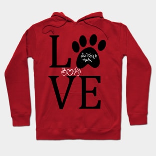 Love paw print Hoodie